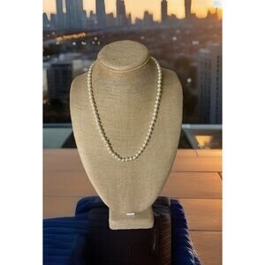 Lovely Imitation Pear Necklace. Measures 24”